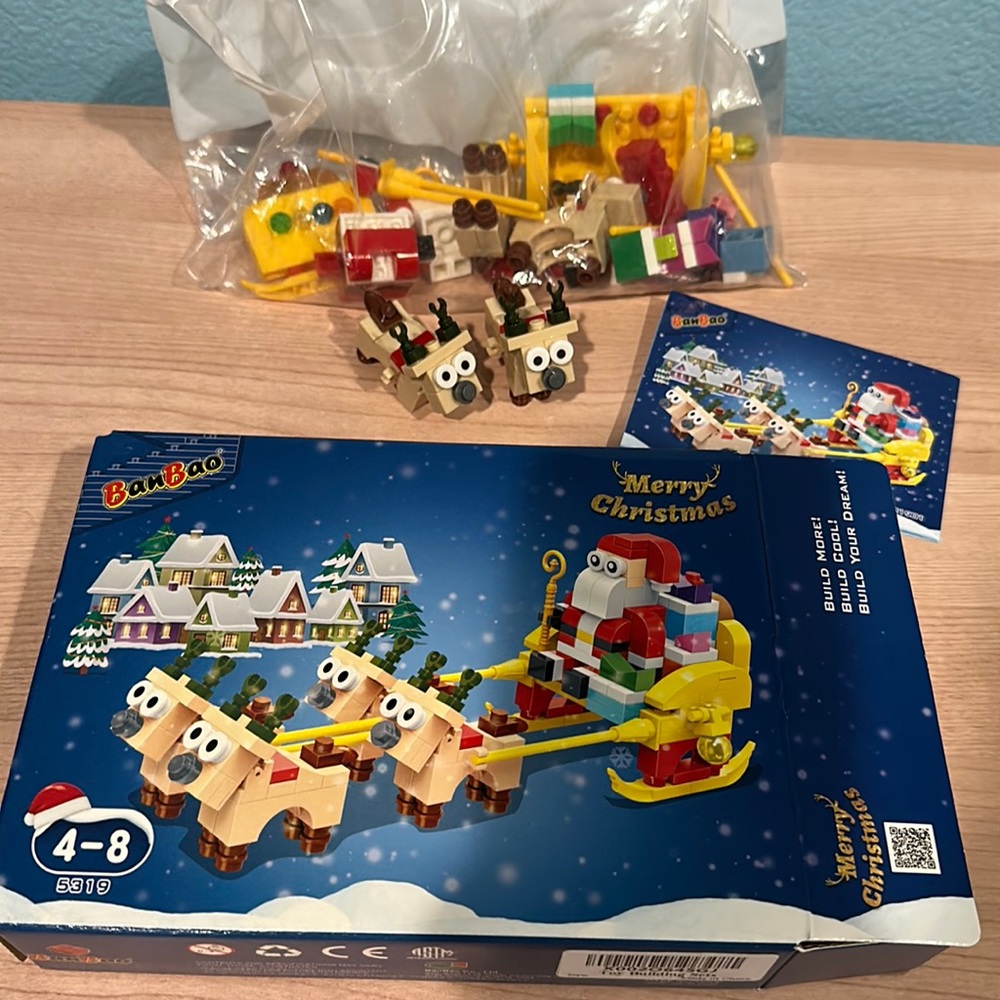 Christmas Building Blocks for Age 4-8, 258 pieces